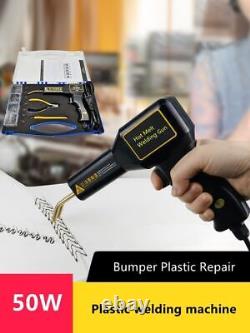 Stapler Bumper Hot Weld Gun Solder En Plastique Melt Nail Repair Tools Kits 220v 50w